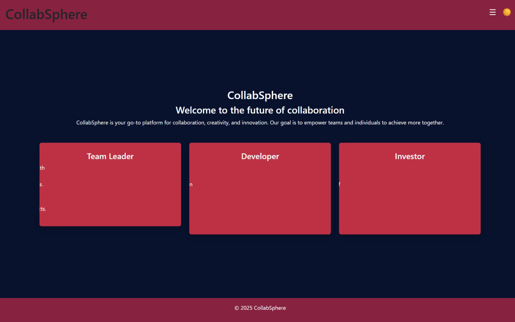 CollabSphere Project